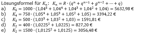 Ratensparen fester Zinssatz Lösungen zum Aufgabensatz 2 Blatt 1/1 Grundlagen/© by www.fit-in-mathe-online.de