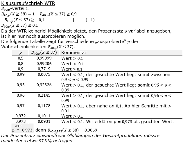 Stochastik Binomialverteilung Lösungen zum Aufgabensatz 3 Blatt 2/2 Fortgeschrittten Bild 3 (Graphik A2209L03)/© by www.fit-in-mathe-online.de