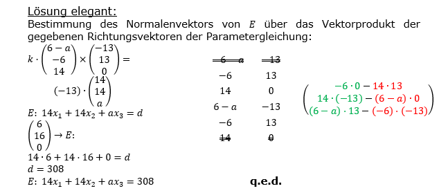 Vektorgeometrie Vermischte Aufgaben - Training Lösungen zum Aufgabensatz 01 Blatt 02 Bild A0201L11/© by www.fit-in-mathe-online.de